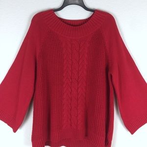 Chaps Red Knit Sweater by Ralph Lauren